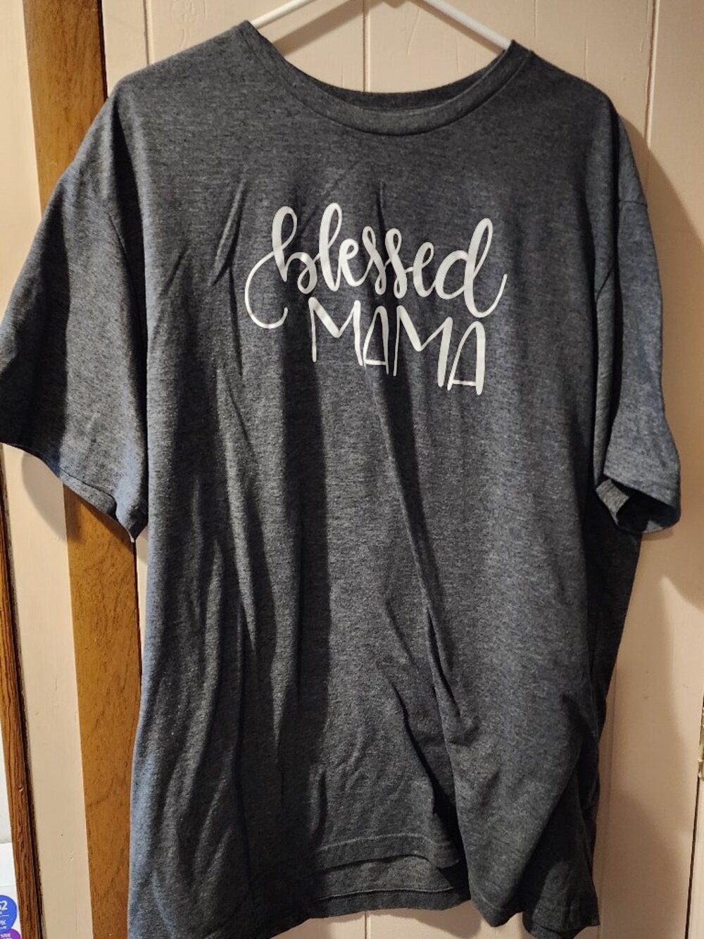 **George “Blessed Mama” Graphic Tee | Women’s 2X (18-20) | Heather Gray Short Sl